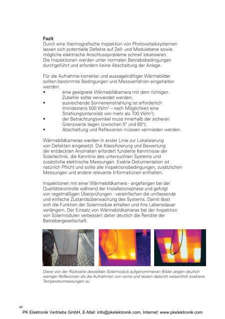 FLIR Thermografie-Handbuch für Bau ... - PK Elektronik