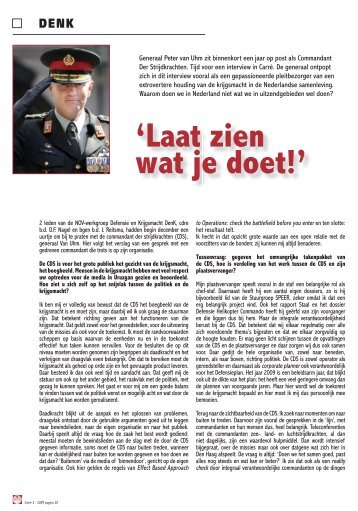 Generaal Peter van Uhm - Nederlandse Officieren Vereniging