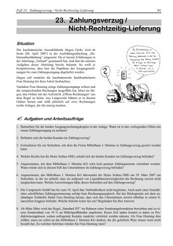 23. Zahlungsverzug / Nicht-Rechtzeitig-Lieferung Situation - Christiani