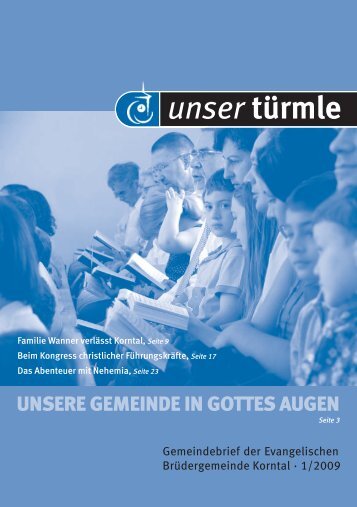 unser türmle - Diakonie der Evangelischen Brüdergemeinde Korntal ...