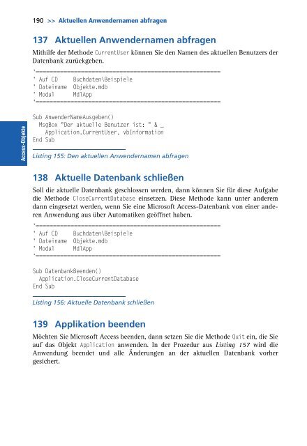 Das Access-VBA Codebook  - *ISBN ... - Addison-Wesley