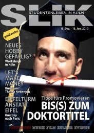 BIS(S) ZUM DOKTORTITEL - SLIK