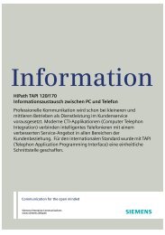 HiPath TAPI 120 170, Datenblatt, Ausgabe 7 - ALSO