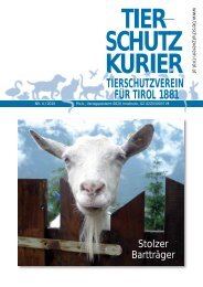 Tierschutzkurier 4 - Tierschutzverein für Tirol