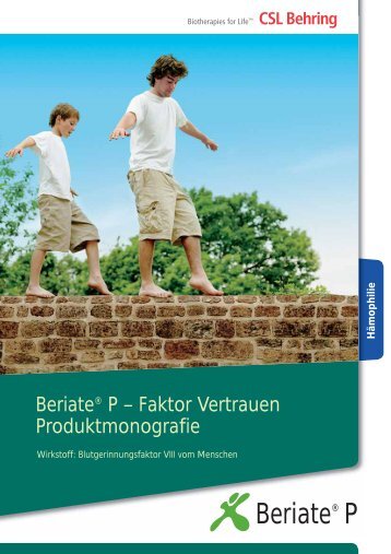 Beriate® P - CSL Behring