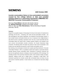 A&D October 2006 Inverter commutation failure in line ... - Siemens