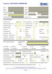 Checkliste Ventilinsel-Kombination - smc pneumatics (chile)