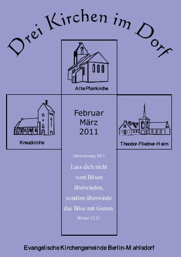 Gemeindebrief für Februar und März 2011 als PDF - Kirche Mahlsdorf