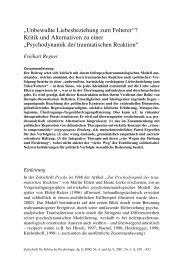 Psychodynamik der traumatischen Reaktion - Amnesty-Aktionsnetz ...