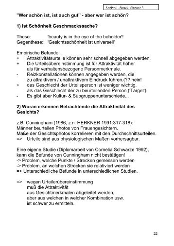 Sozialpsychologie 1 ( 2 SWS, Klausur 4 cp)