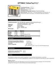 OPTIMA® YellowTop R 3,7 - horntools.com