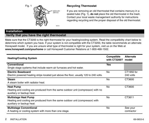 69-0653 - MagicStat CT3200 Programmable Thermostat ... - Geisel