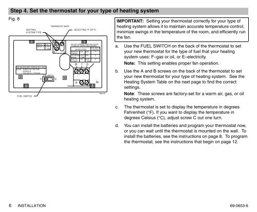 69-0653 - MagicStat CT3200 Programmable Thermostat ... - Geisel