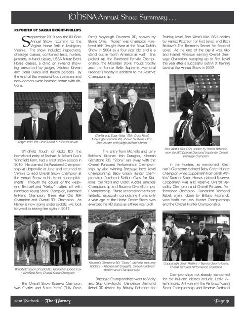 10 Annual Edition "The Blarney" (PDF) - Irish Draught Horse Society ...