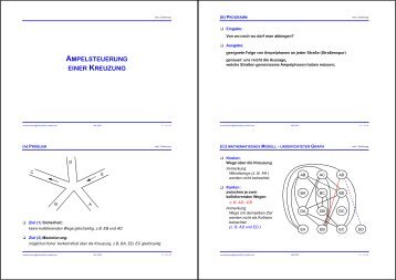 AMPELSTEUERUNG EINER KREUZUNG