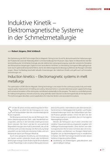 Induktive Kinetik - SMS Elotherm GmbH