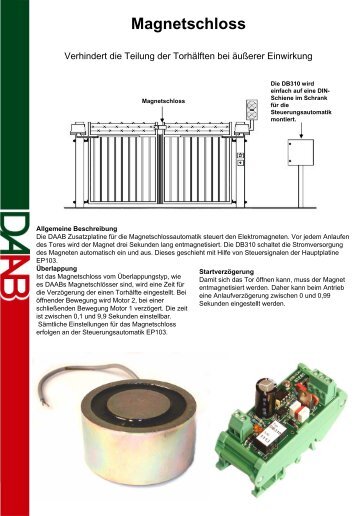 Magnetschlossautomatik DB310 - FAAC