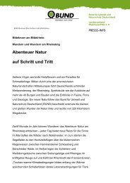 Presse Information zum Buch Natur-Touren - BUND Landesverband ...