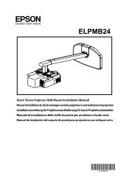 ELPMB24 - Installation Manual - Epson