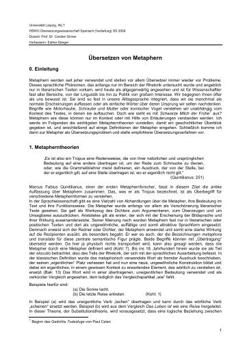 Metaphern begegnen wir öfter, als uns bewusst ist