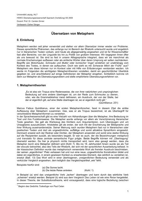 Metaphern begegnen wir öfter, als uns bewusst ist