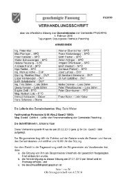 Protokoll des Gemeinderates vom 04.02.2010 (813 KB ... - Pasching