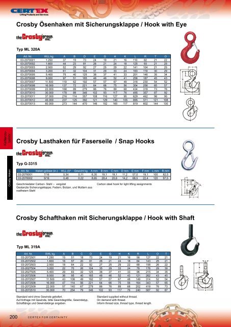 Absetzkipperhaken für Anschlagketten Güteklasse 10 (Behälter ...