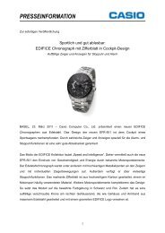 Diese Pressemeldung als PDF-Datei - CASIO Europe