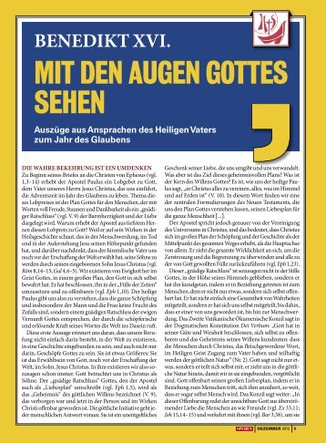 MIT DEN AuGEN GOTTES SEHEN - Gemeinschaft und Befreiung ...