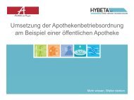 Umsetzung der ApBetrO am Beispiel einer öffentlichen ... - Hybeta