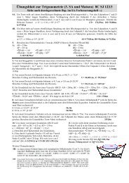 Übungsblatt zur Trigonometrie (3. SA und Matura) 8C SJ 12|13