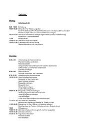 Physikumszeitplan - Fachschaft Zahnmedizin