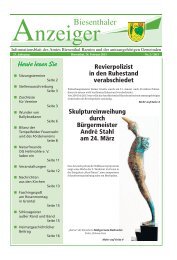 Biesenthaler Anzeiger Nr. 02/2013 23. Jahrgang - Amt Biesenthal ...