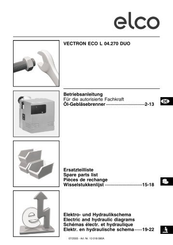 Öl-Gebläsebrenner - Elco