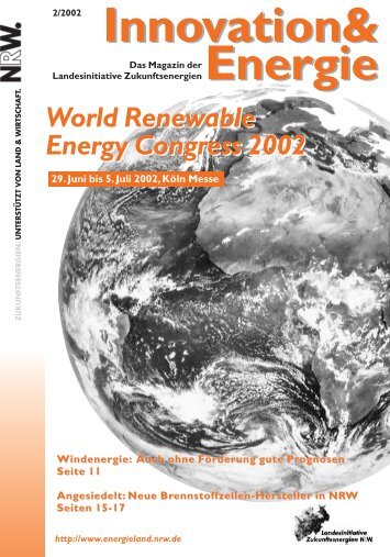 World Renewable Energy Congress 2002 World Renewable Energy ...