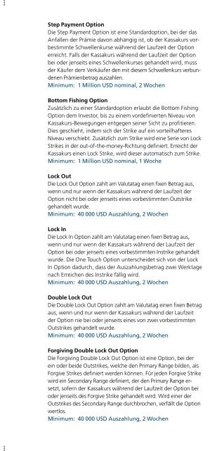 Produkteliste Der Schlüssel zu exotischen Devisen- optionen