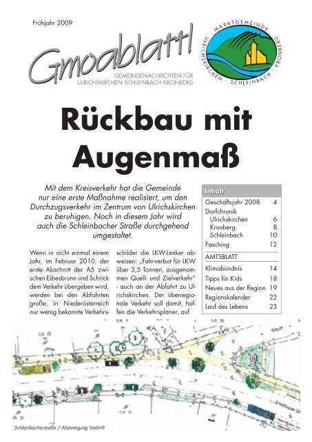 Gmoablattl Frühjahr 2009 (5,52 MB) - Ulrichskirchen-Schleinbach