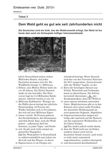3. Dem Wald geht es gut wie seit Jahrhunderten nicht - Havovwo.nl