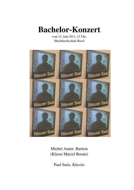 Bachelor-Programm manner - Musik-Akademie Basel