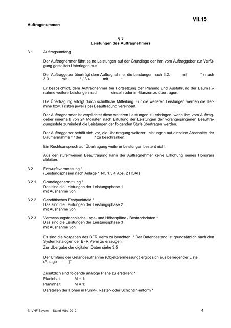 VHB HOCHBAU - Ausgabe März 2012 - VergabeBrief.de