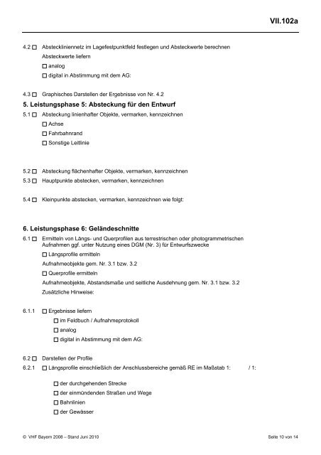 VHB HOCHBAU - Ausgabe März 2012 - VergabeBrief.de