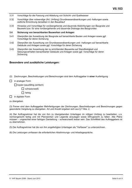 VHB HOCHBAU - Ausgabe März 2012 - VergabeBrief.de