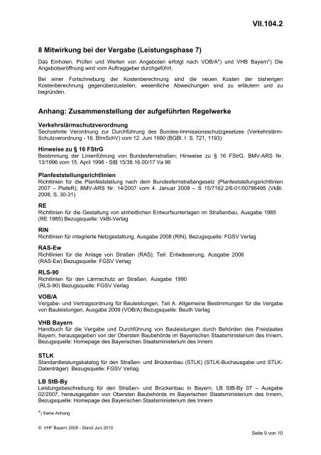 VHB HOCHBAU - Ausgabe März 2012 - VergabeBrief.de