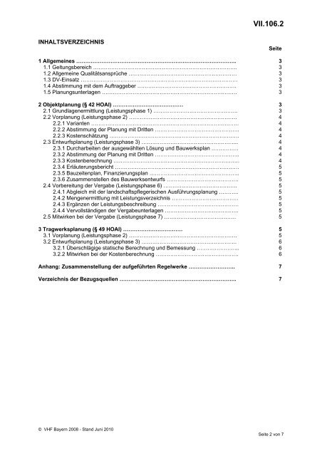 VHB HOCHBAU - Ausgabe März 2012 - VergabeBrief.de