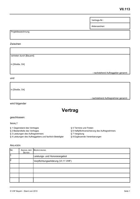 VHB HOCHBAU - Ausgabe März 2012 - VergabeBrief.de