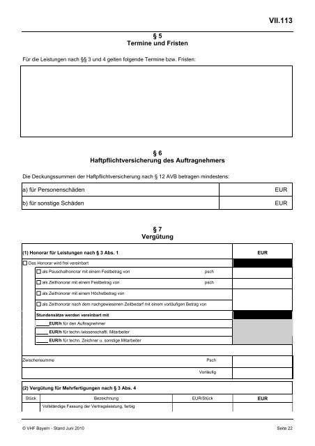 VHB HOCHBAU - Ausgabe März 2012 - VergabeBrief.de