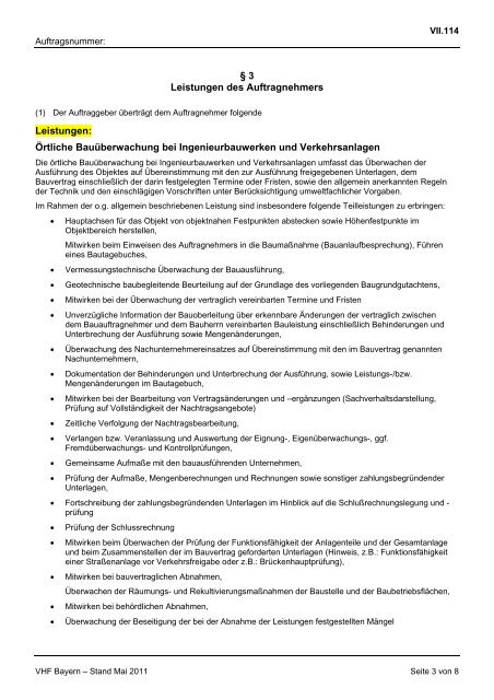 VHB HOCHBAU - Ausgabe März 2012 - VergabeBrief.de