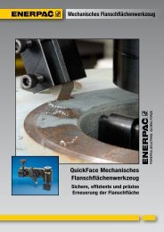 QuickFace Mechanisches Flanschflächenwerkzeug - Enerpac