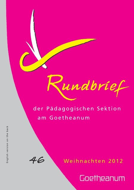 Goetheanum Pädagogische Sektion