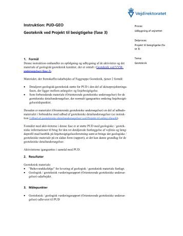 Instruktion - Udbud - Vejdirektoratet